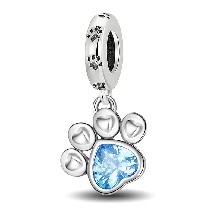 Modré Paws Charm