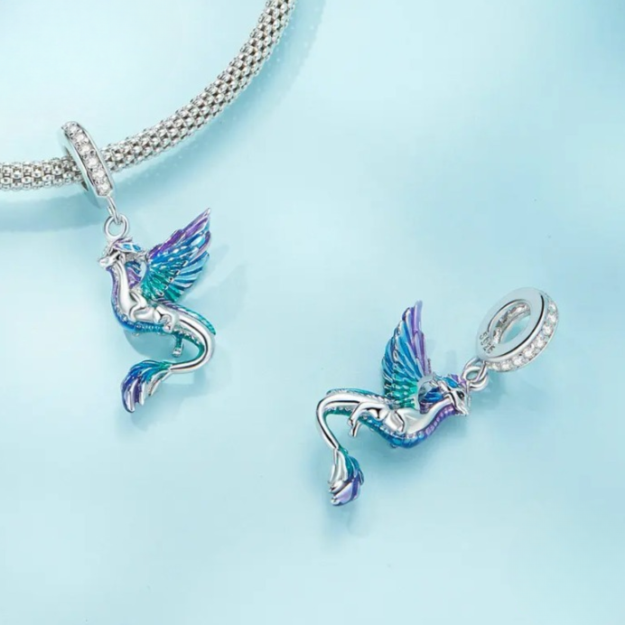 Farebný Drak Charms