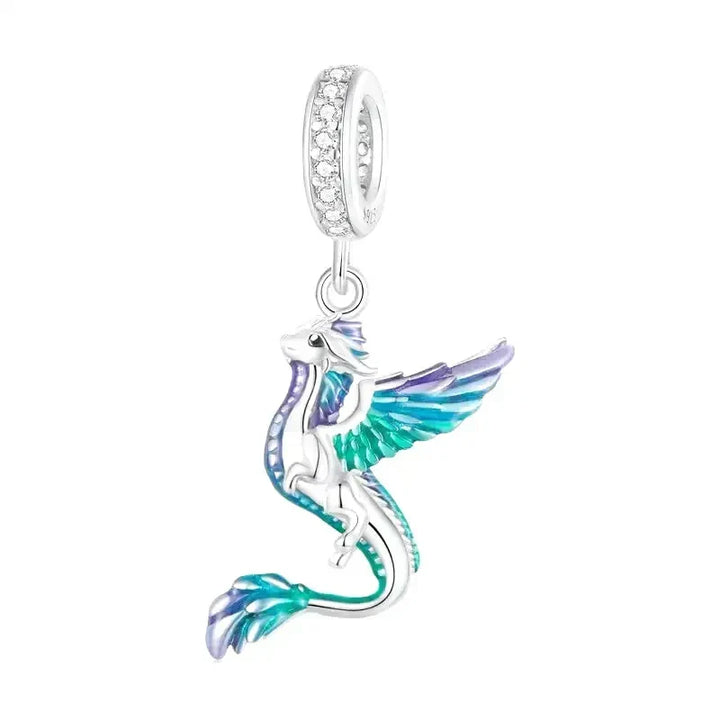 Farebný Drak Charms