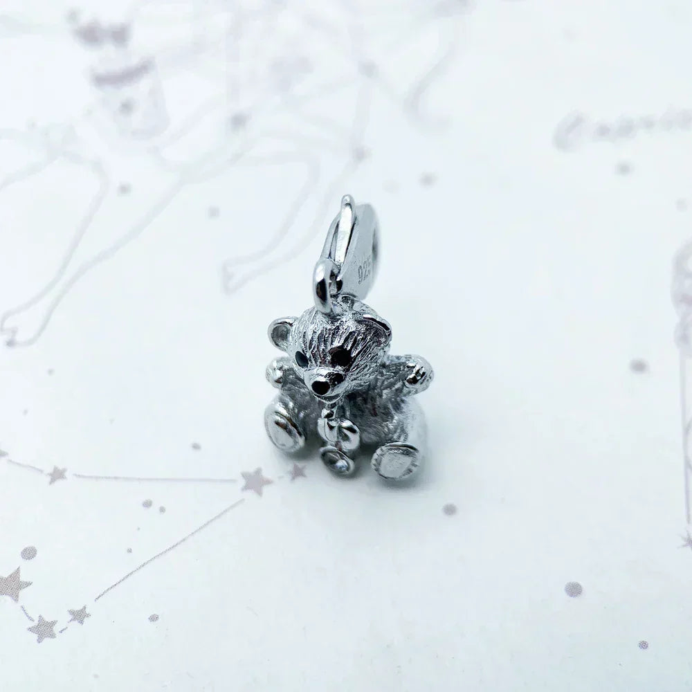 Strieborný Medvedík Charm